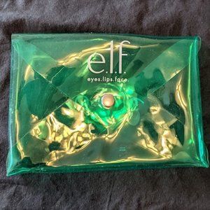ELF Plastic Green See Through Snap Envelope Bag